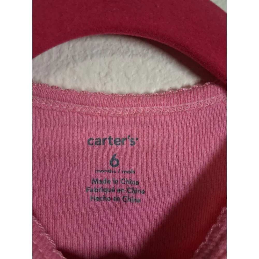 Carter's Bodysuit Wild About Daddy Top Baby Infant Girls Size 6 Months Pink